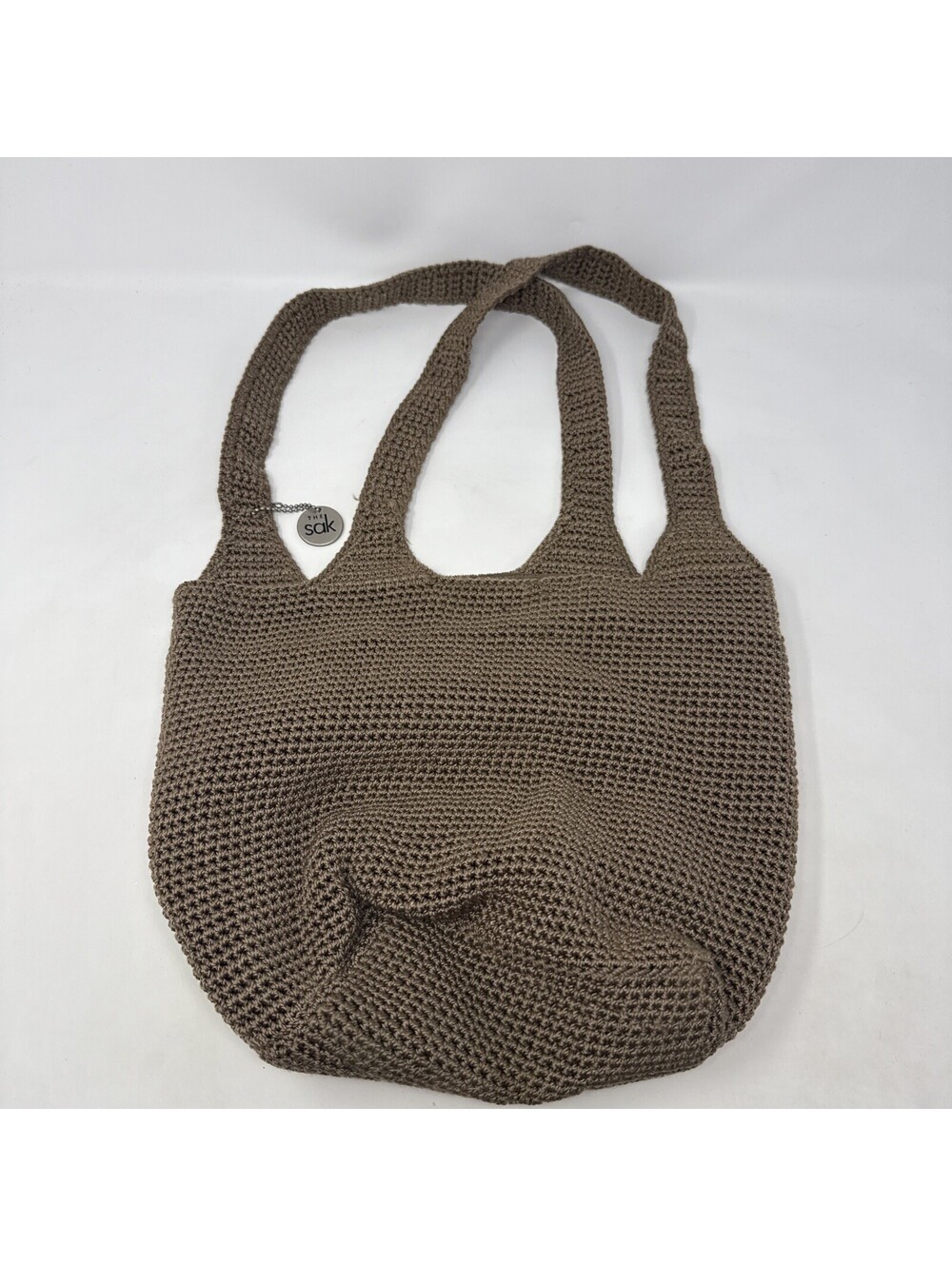 The Sak Tan Solid Crochet Shoulder Bag